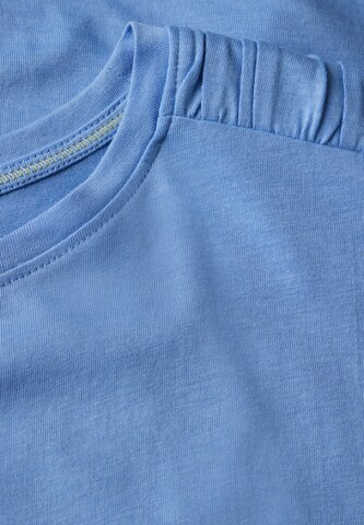 CECIL T-Shirt mit Raffung in Blau