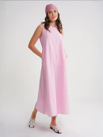 MixRay Dress in Pink: front