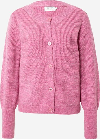 Cardigan 'Clare' ONLY en rose : devant