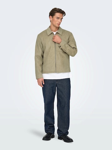 Only & Sons Overgangsjakke 'ONSRICK' i grøn