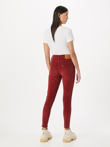 Skinny Jeans '721 High Rise Skinny' di LEVI'S ® in rosso