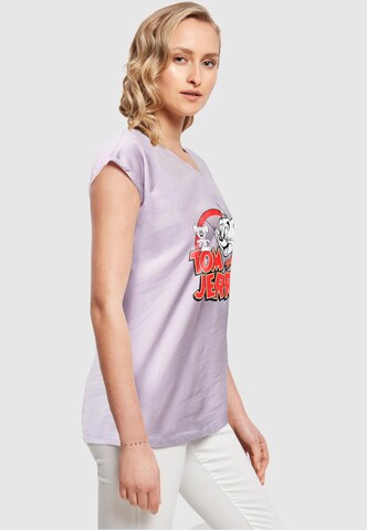 ABSOLUTE CULT T-Shirt 'Tom and Jerry' in Lila