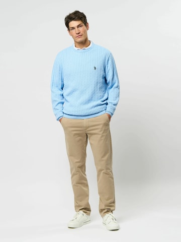 Pull-over 'Mads' U.S. POLO ASSN. en bleu