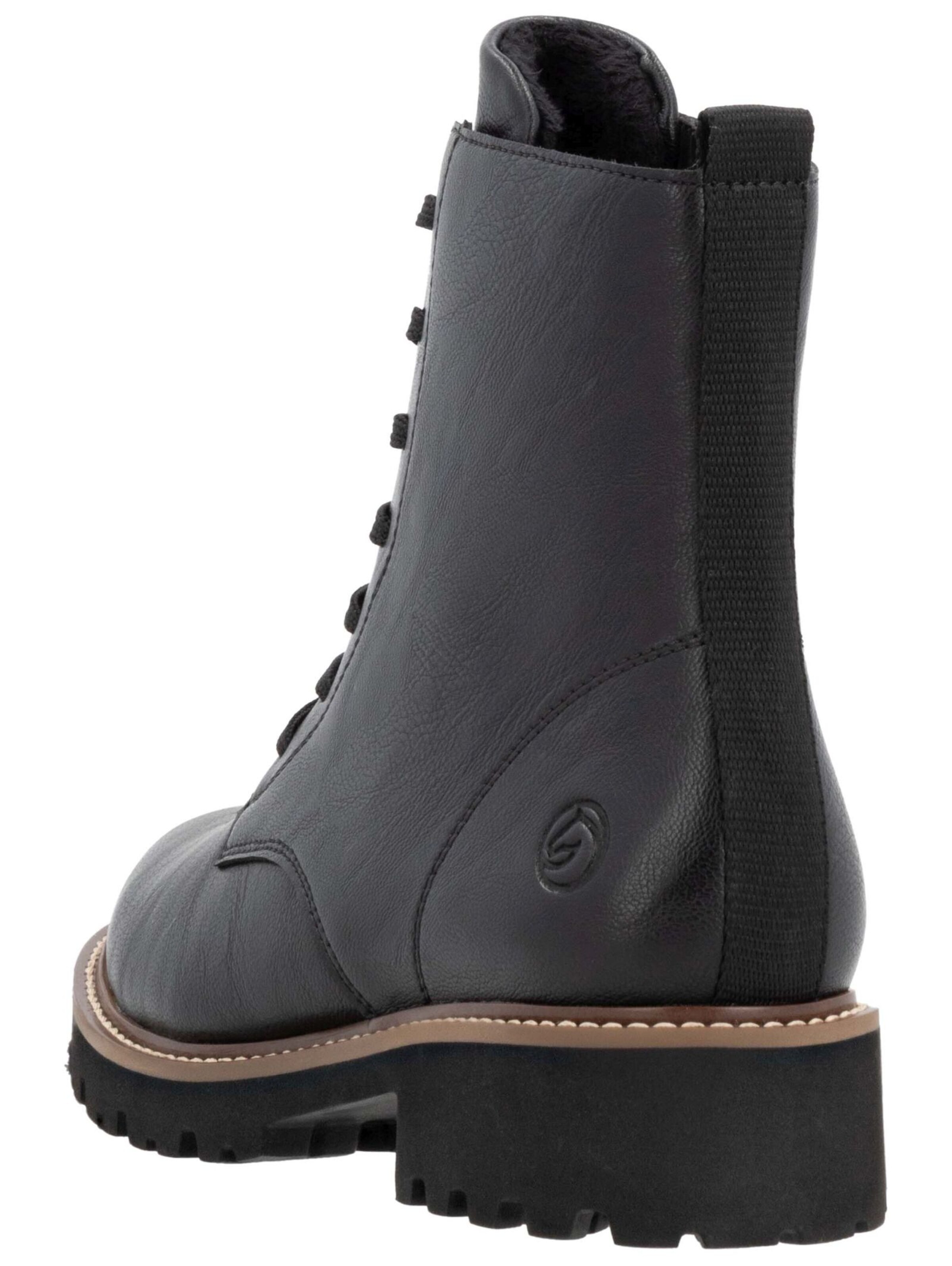 REMONTE Schnürstiefelette in Schwarz