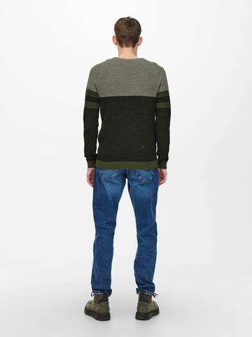 Only & Sons Sweater in Green