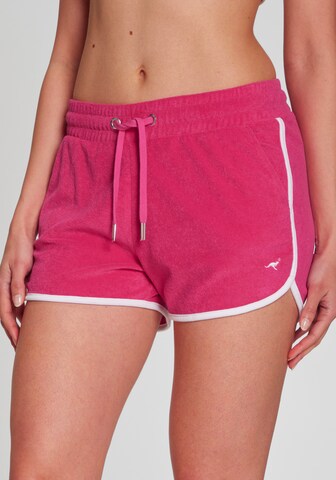 KangaROOS Regular Shorts in Pink: Vorderseite
