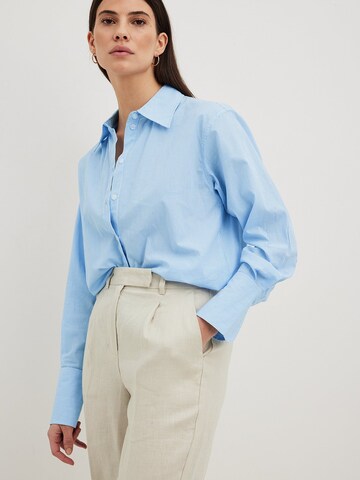 NA-KD Regular Pleat-Front Pants in Beige