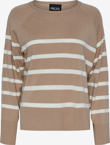 PIECES Pullover 'SIA' i brun: forside