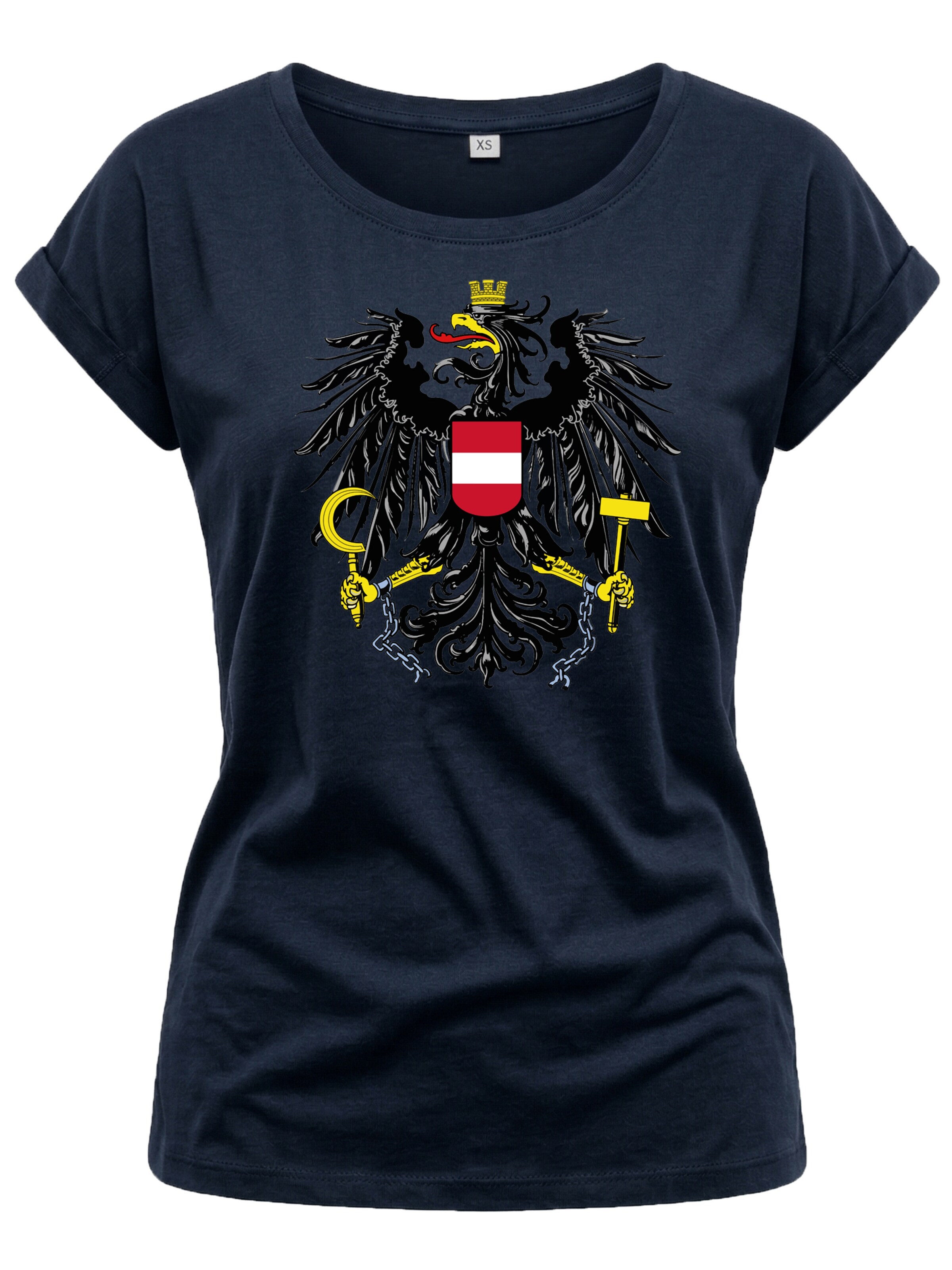 MAKAYA Shirt 'AT-Adler' in Blue: front