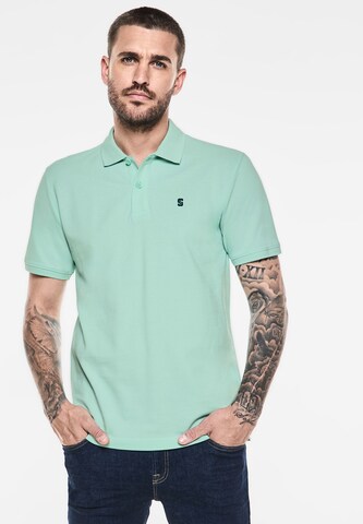 Street One MEN Shirt 'Piquée' in Grün