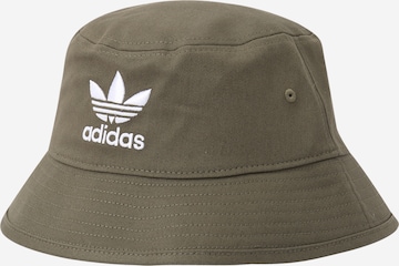 ADIDAS ORIGINALS Hat 'Trefoil ' i grøn: forside