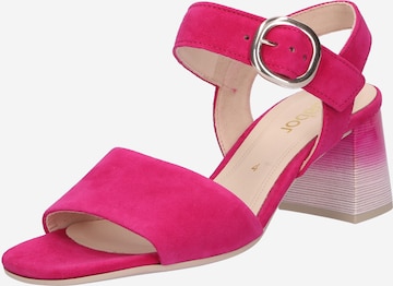 GABOR Sandały z rzemykami w kolorze różowy: przód