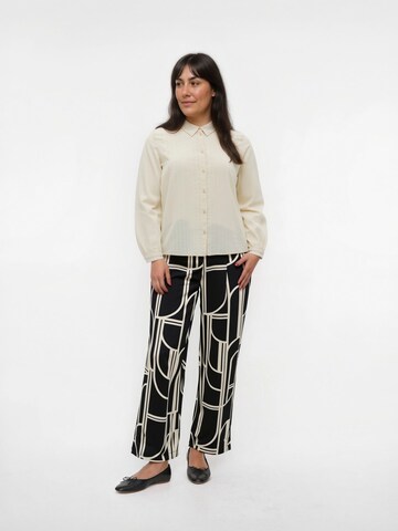 Vero Moda Curve Wide leg Pleat-front trousers 'VMChadley' in Black