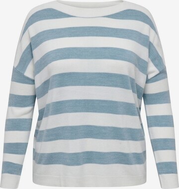 ONLY Carmakoma Sweater in Blue: front