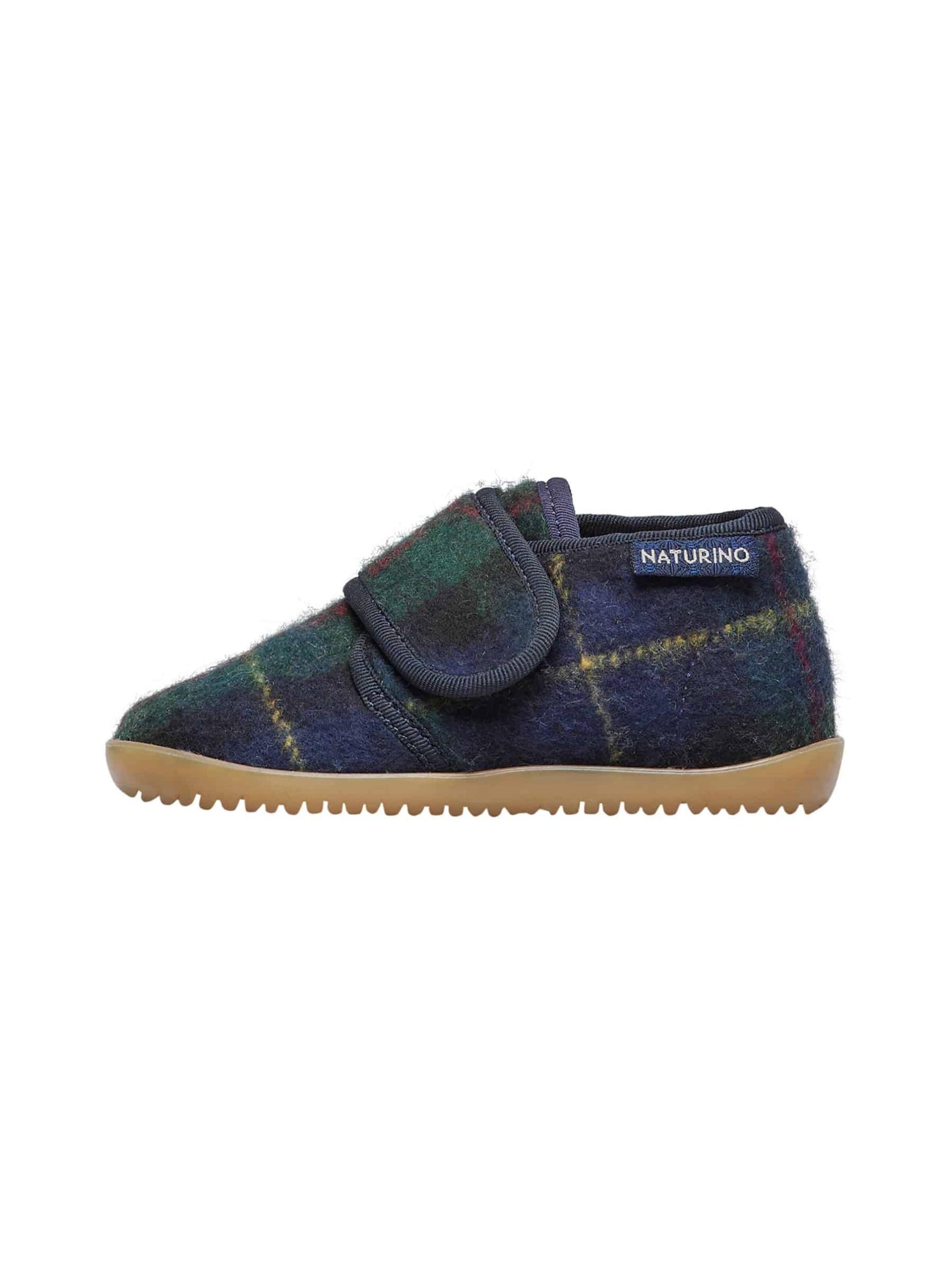 NATURINO Huisschoenen 'HOME' in Blauw: voorkant