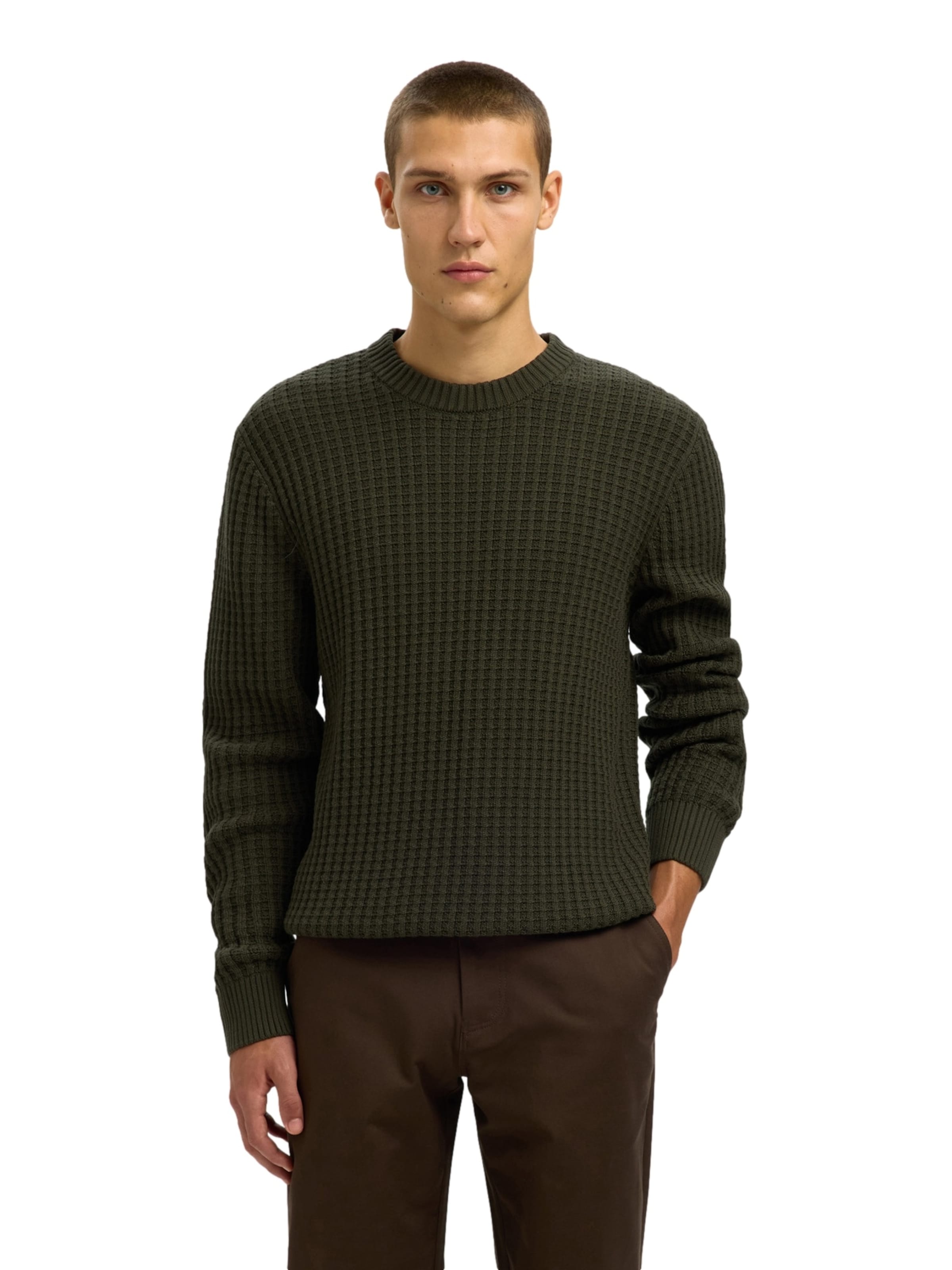 SELECTED Sweater 'SLHTom' in Green: front