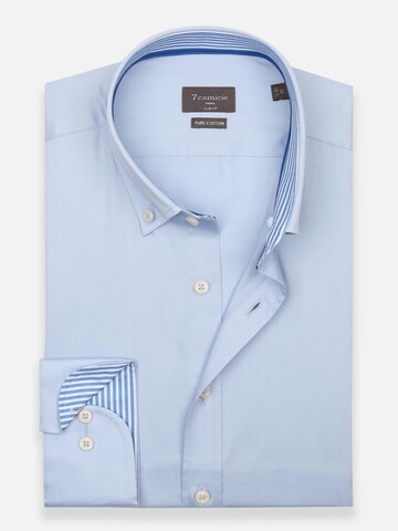 Slim fit Camicia business 'Leonardo' di 7Camicie in blu