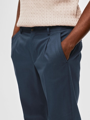 SELECTED HOMME - regular Pantalón de pinzas 'Gibson' en azul