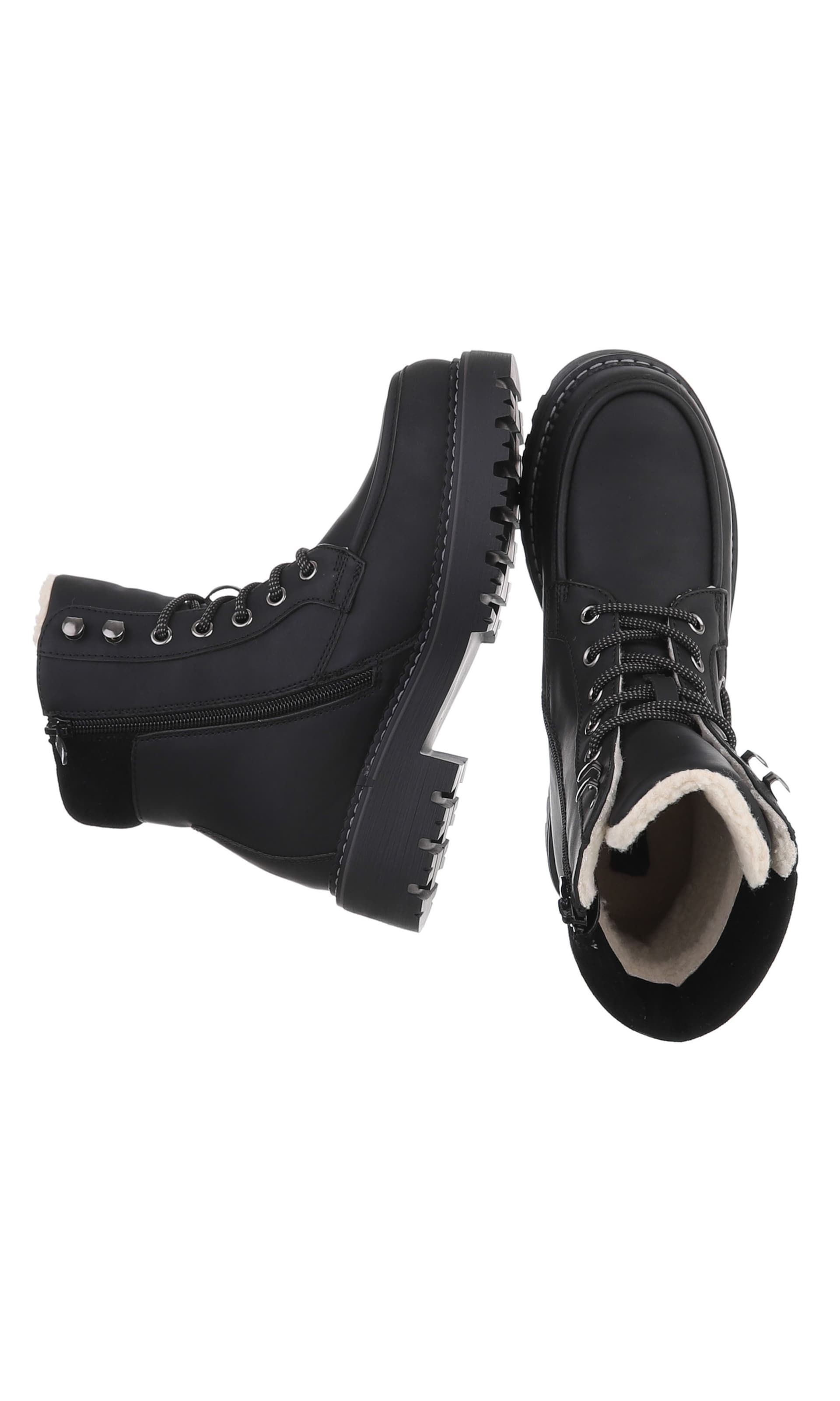Ital-Design Stiefelette in Schwarz