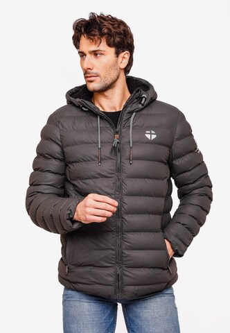 STONE HARBOUR Winter jacket 'Zaharoo' in Grey: front