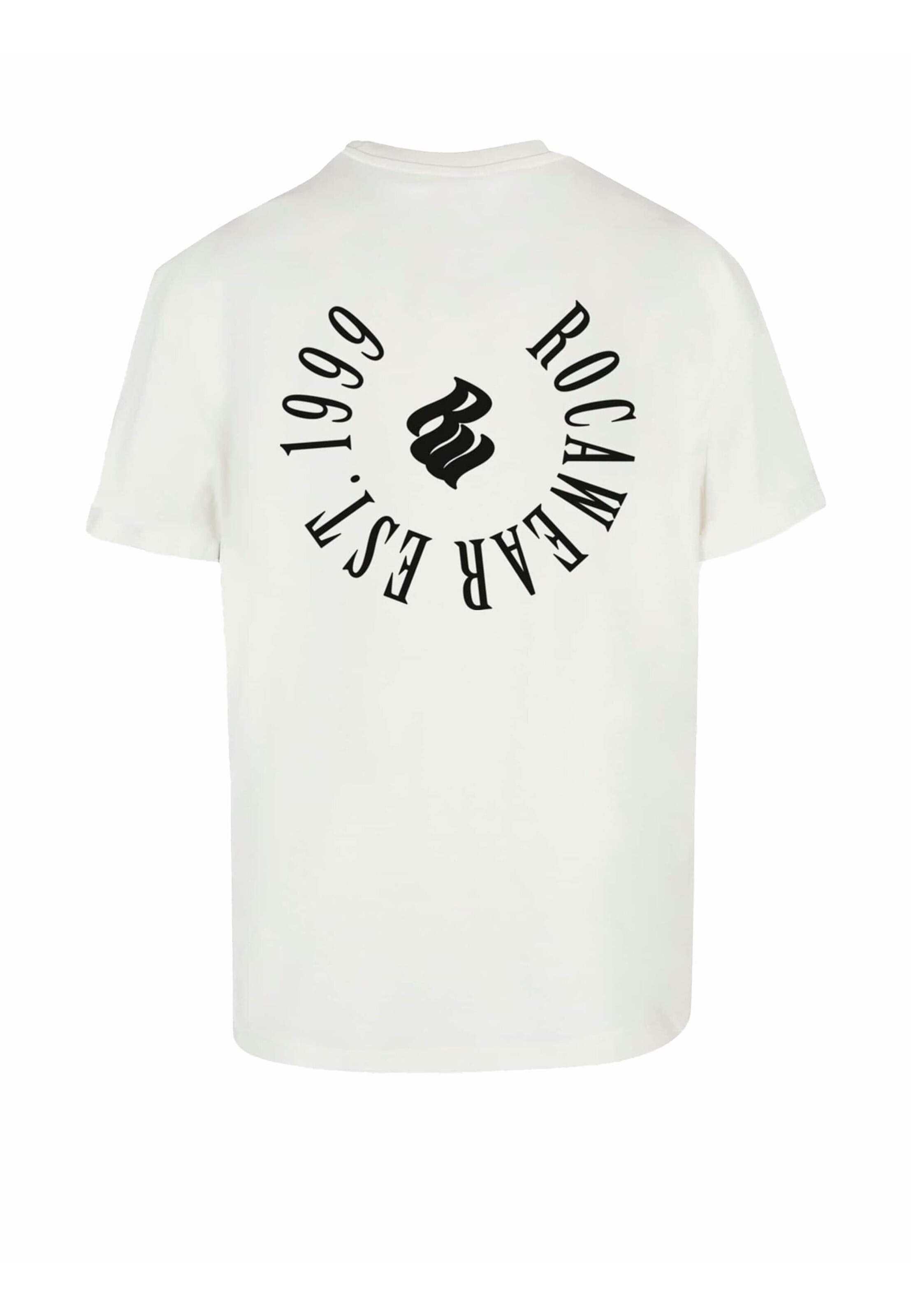 T-Shirt 'Typo' ROCAWEAR en blanc