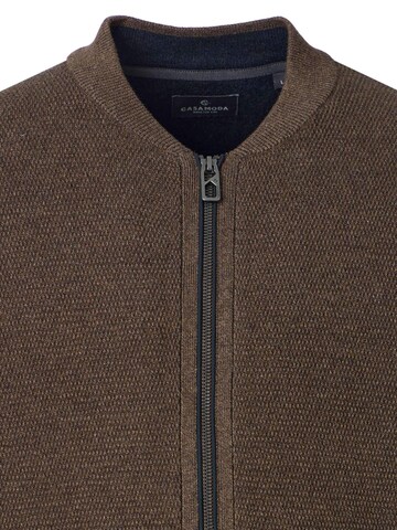 CASAMODA Knit cardigan 'Basic' in Brown