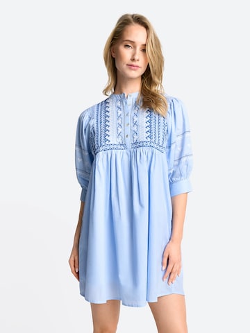 Rich & Royal Платье-рубашка в Синий: спереди