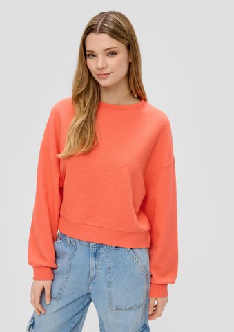 QS Sweatshirt i oransje: forside