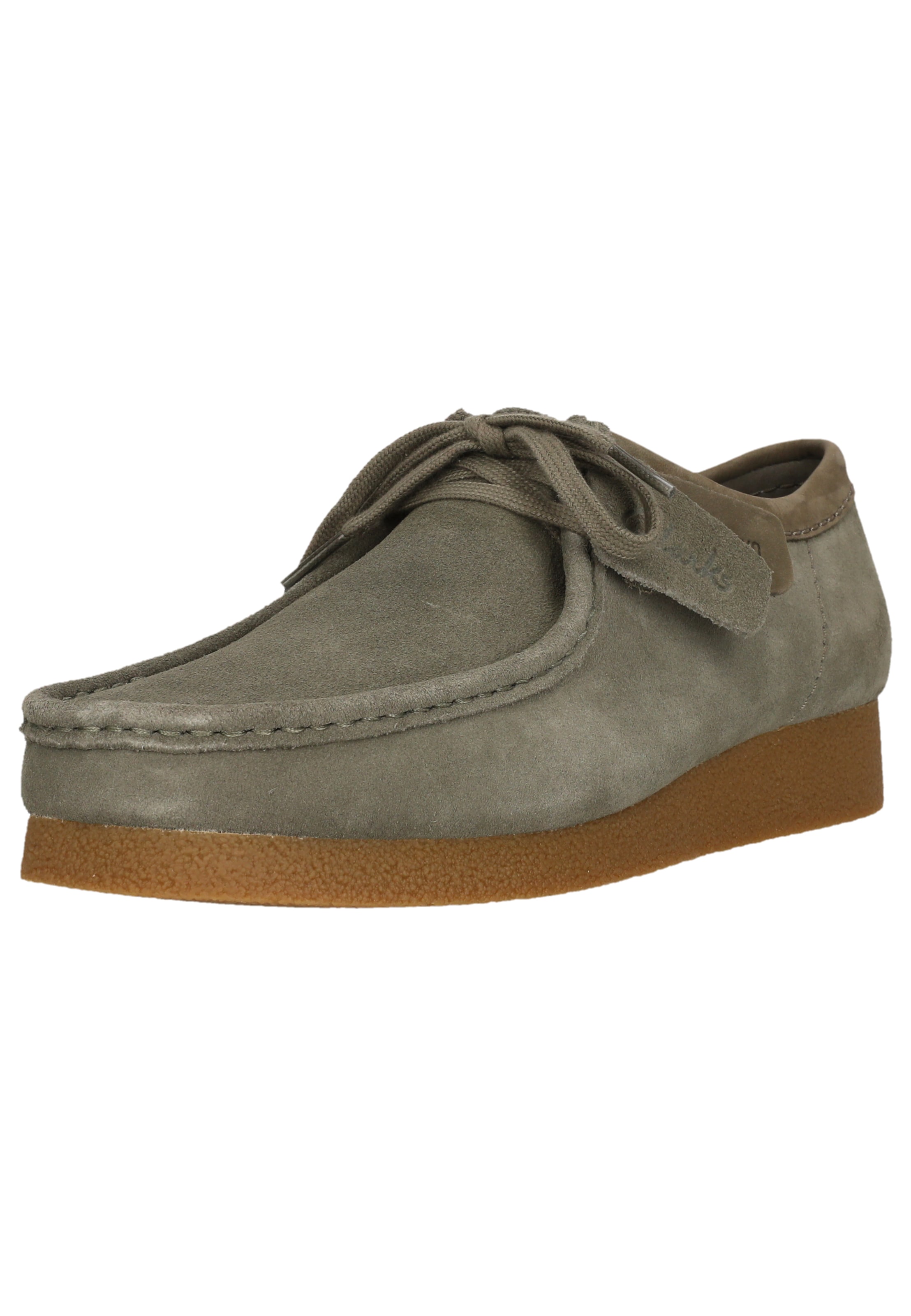 CLARKS Moccasin 'WallabeeEVO' in Green: front