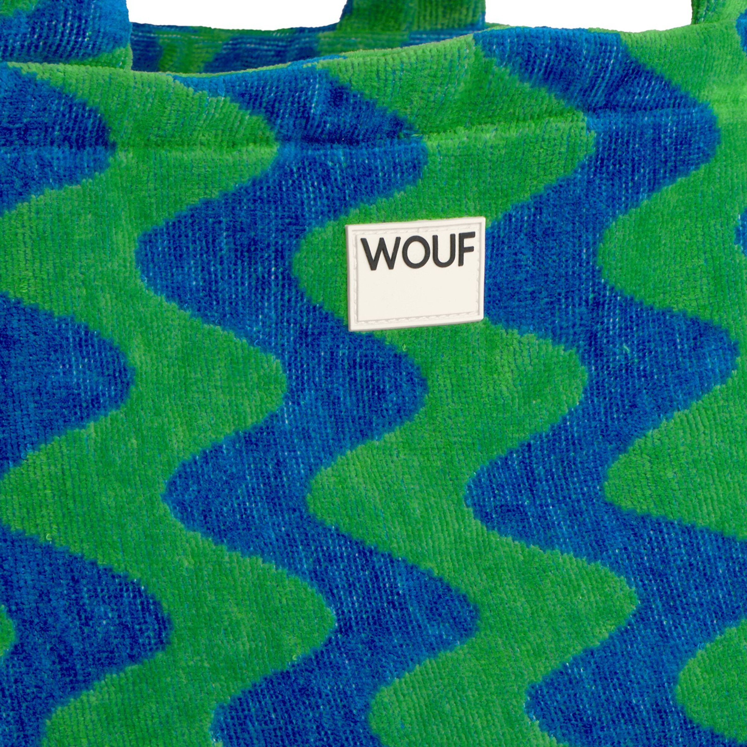 Cabas 'Terry' Wouf en vert