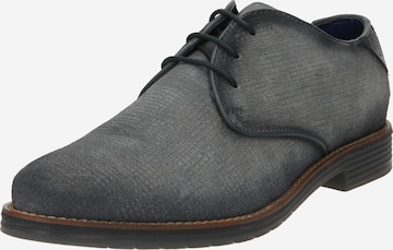 bugatti Обувки с връзки 'Labato' в сиво: отпред