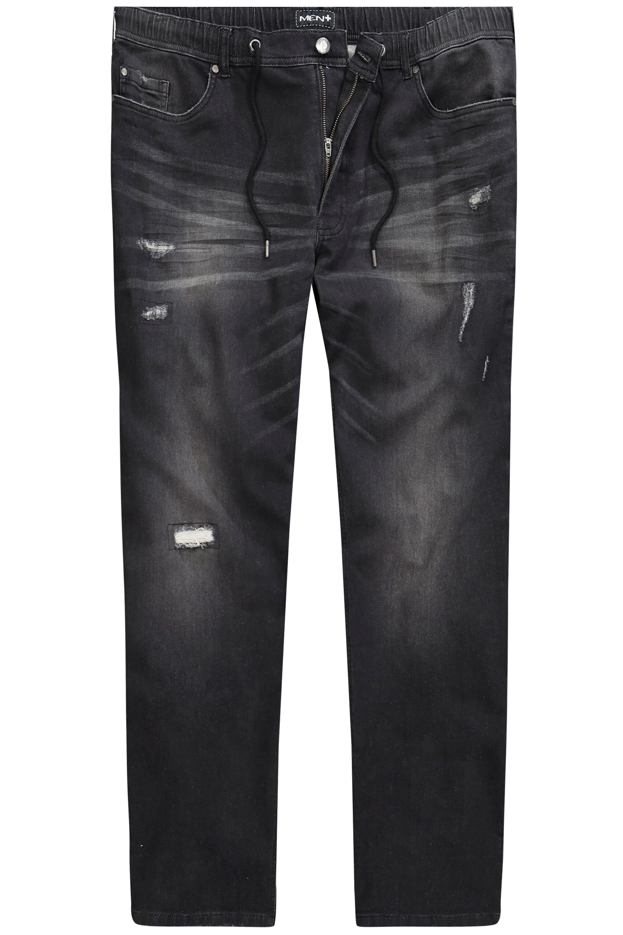 Men Plus Jeans in Black: front