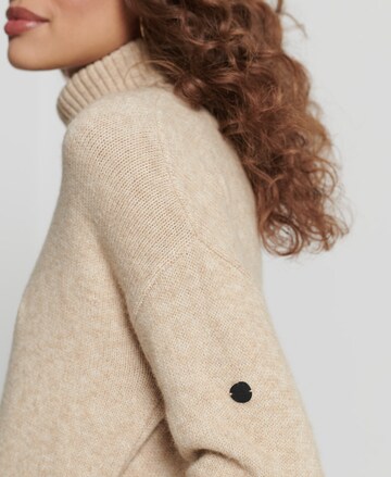 Superdry Knitted dress in Beige
