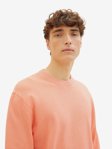 TOM TAILOR DENIM Pullover in Orange