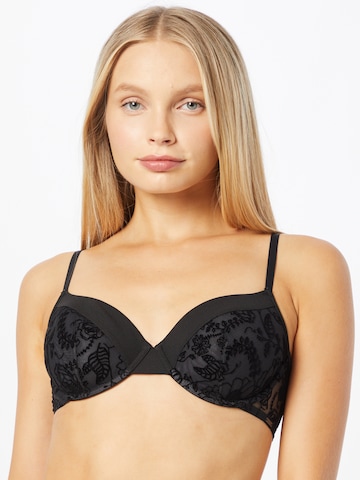 Calvin Klein Underwear T-shirt Bra in Black: front