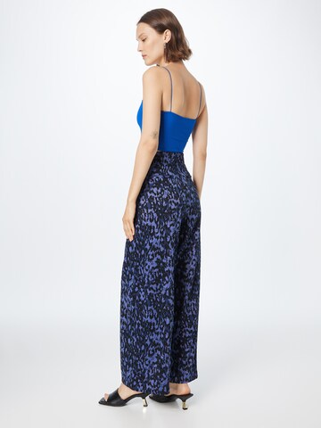 ICHI Wide leg Pants in Blue