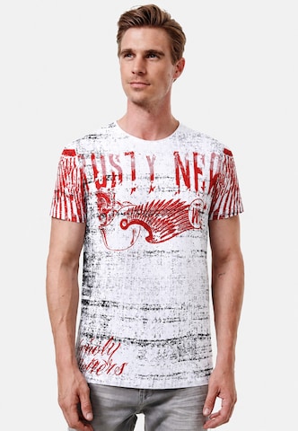 Rusty Neal T-Shirt in Weiß: Vorderseite