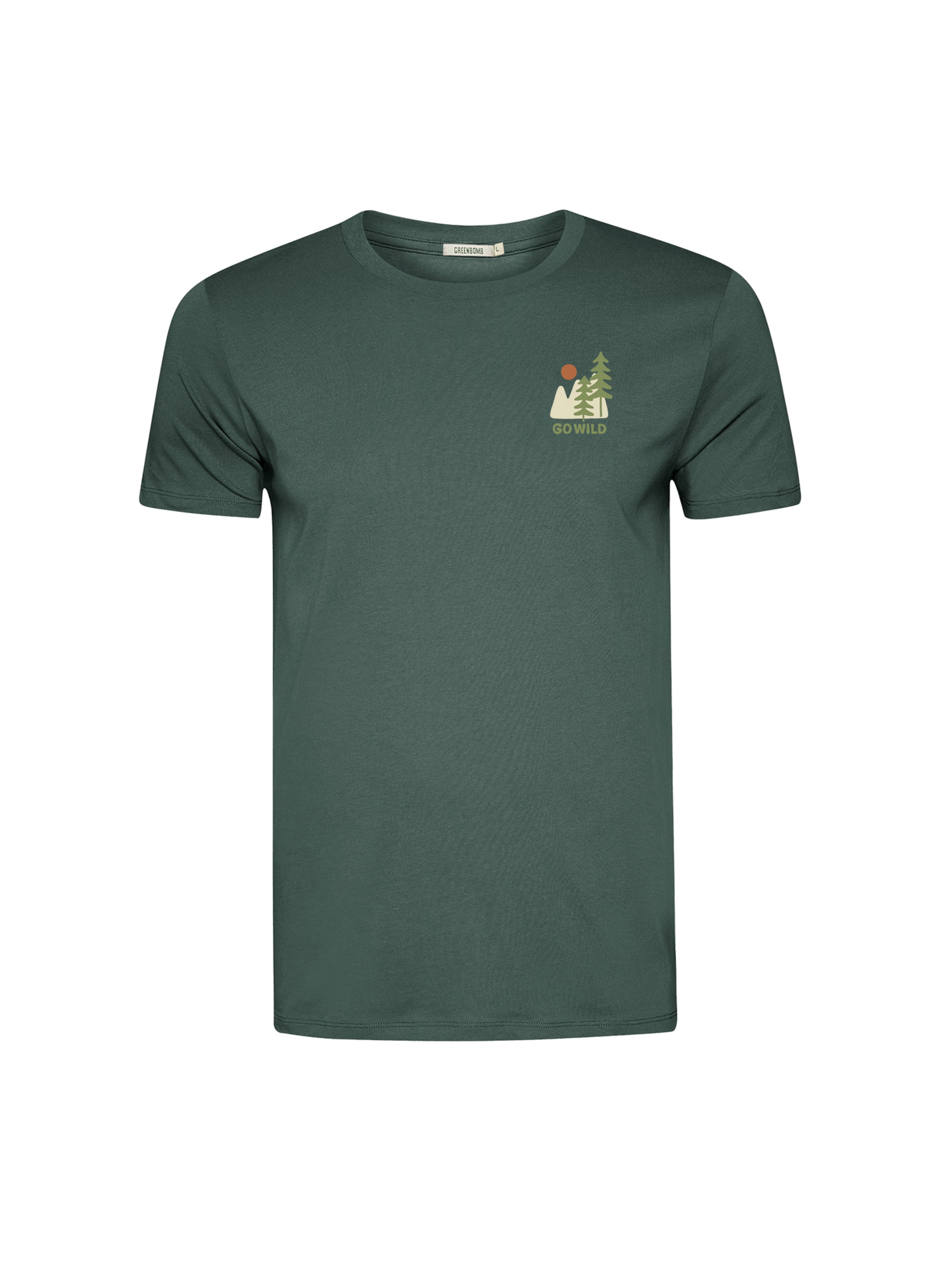 GREENBOMB Shirt ' Guide  Wild Pines ' in Green