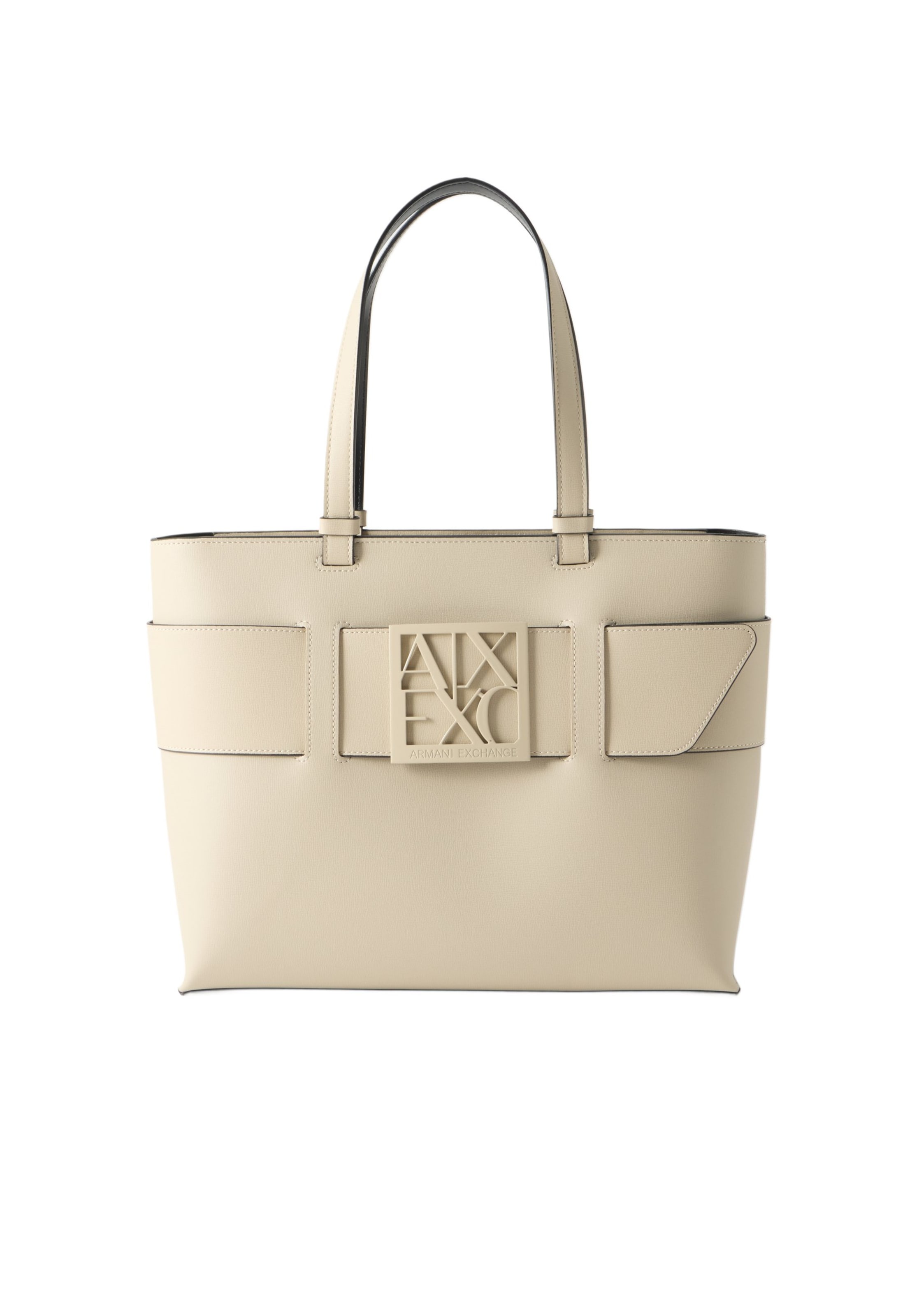 ARMANI EXCHANGE - Shopper en beige: frente