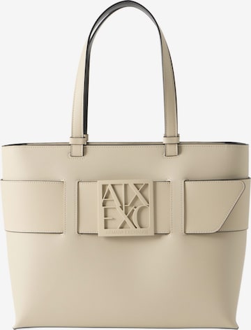 ARMANI EXCHANGE - Shopper en beige: frente
