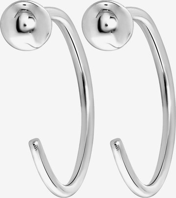 Lucardi Earrings in Silver: front