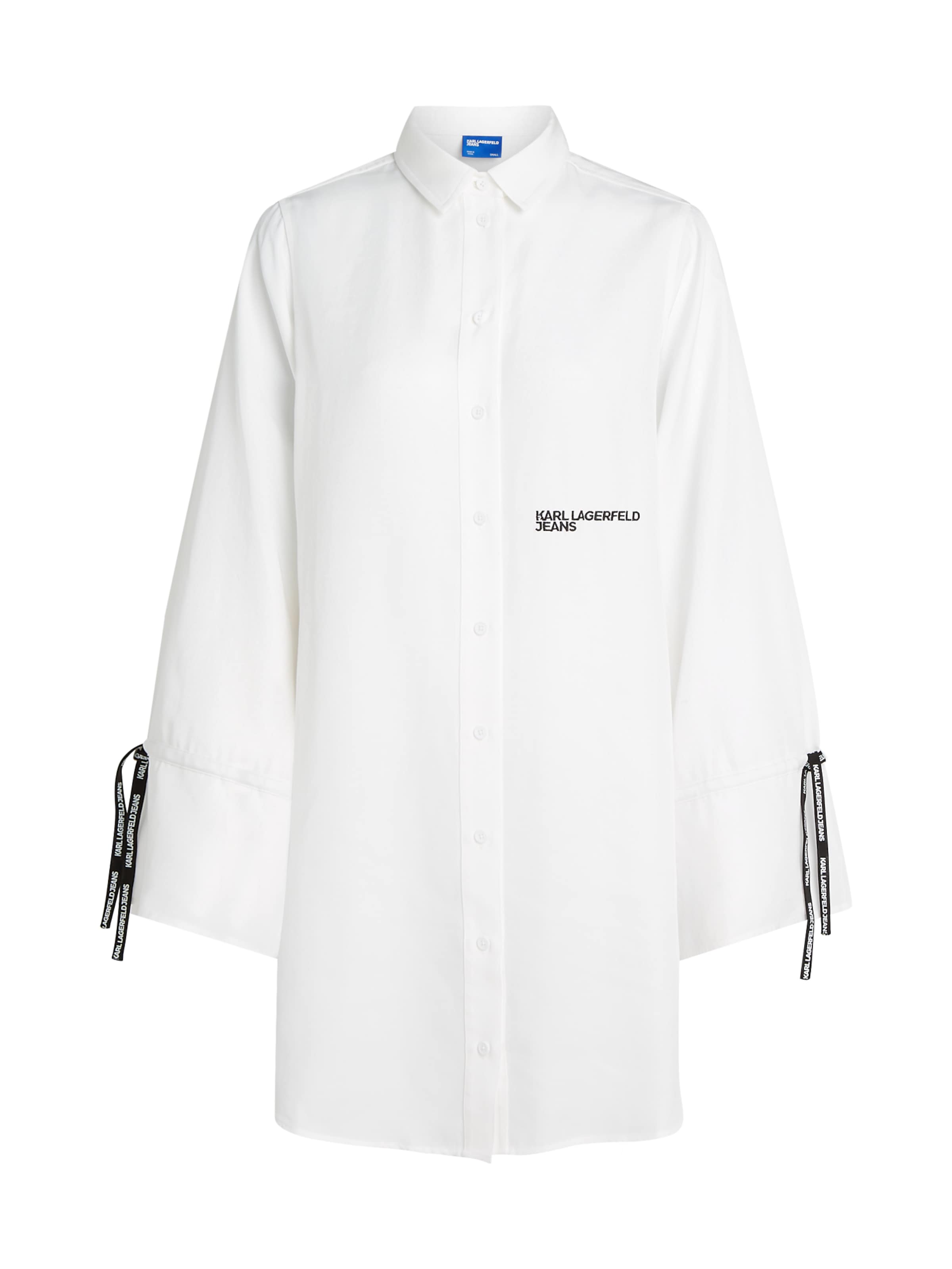 KARL LAGERFELD JEANS Shirt dress in White: front