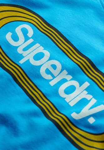 Superdry T-Shirt 'Trade Tab' in Blau