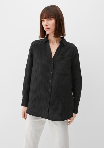 Camicia da donna di s.Oliver in nero: frontale