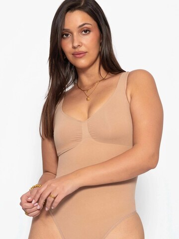 SASSYCLASSY Shaping Bodysuit in Beige