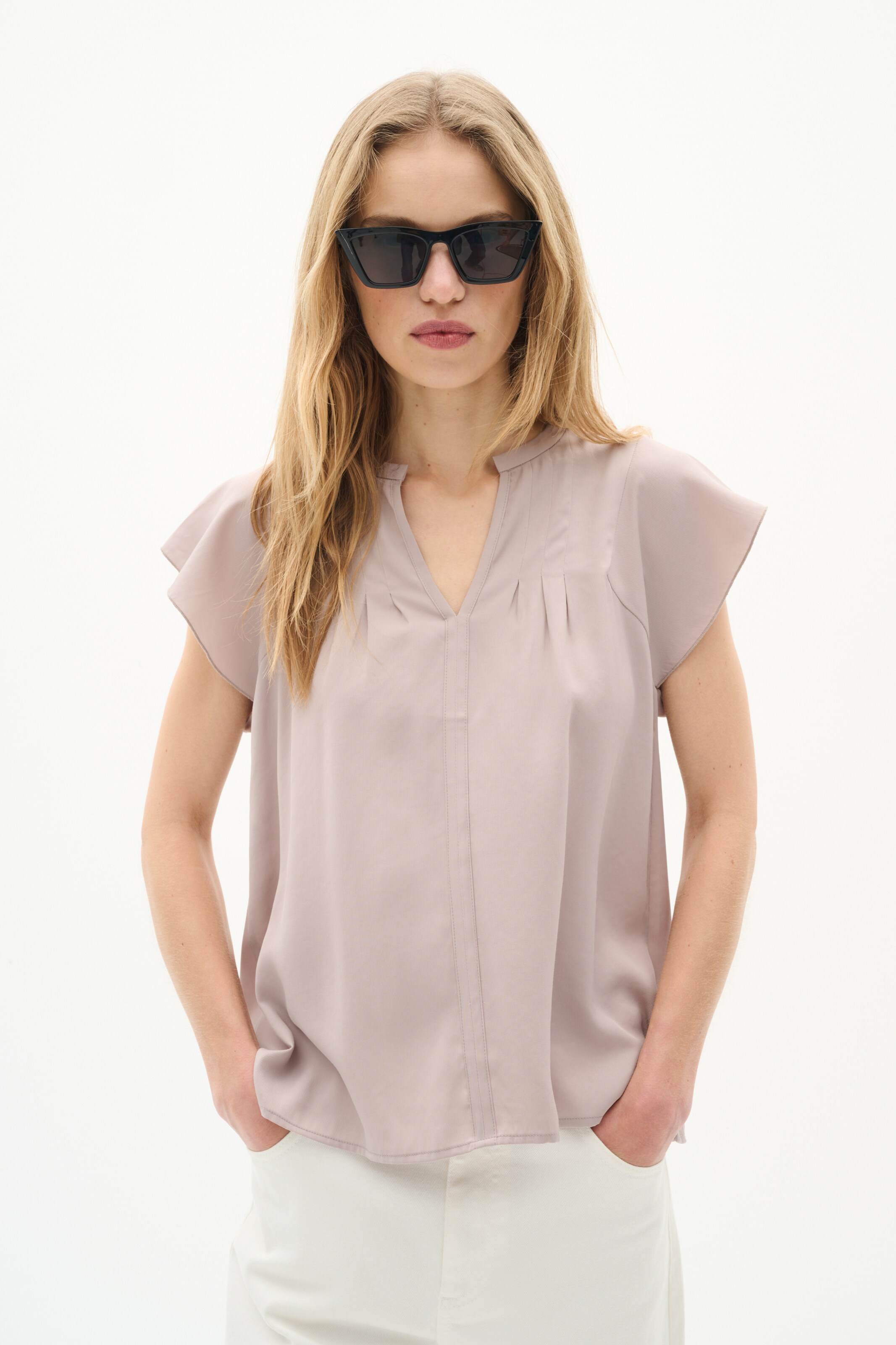 InWear Bluse 'Cidenza' i beige: forside