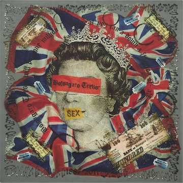 Bolongaro Trevor Tuch 'One Million Farthings' in Rot: Vorderseite