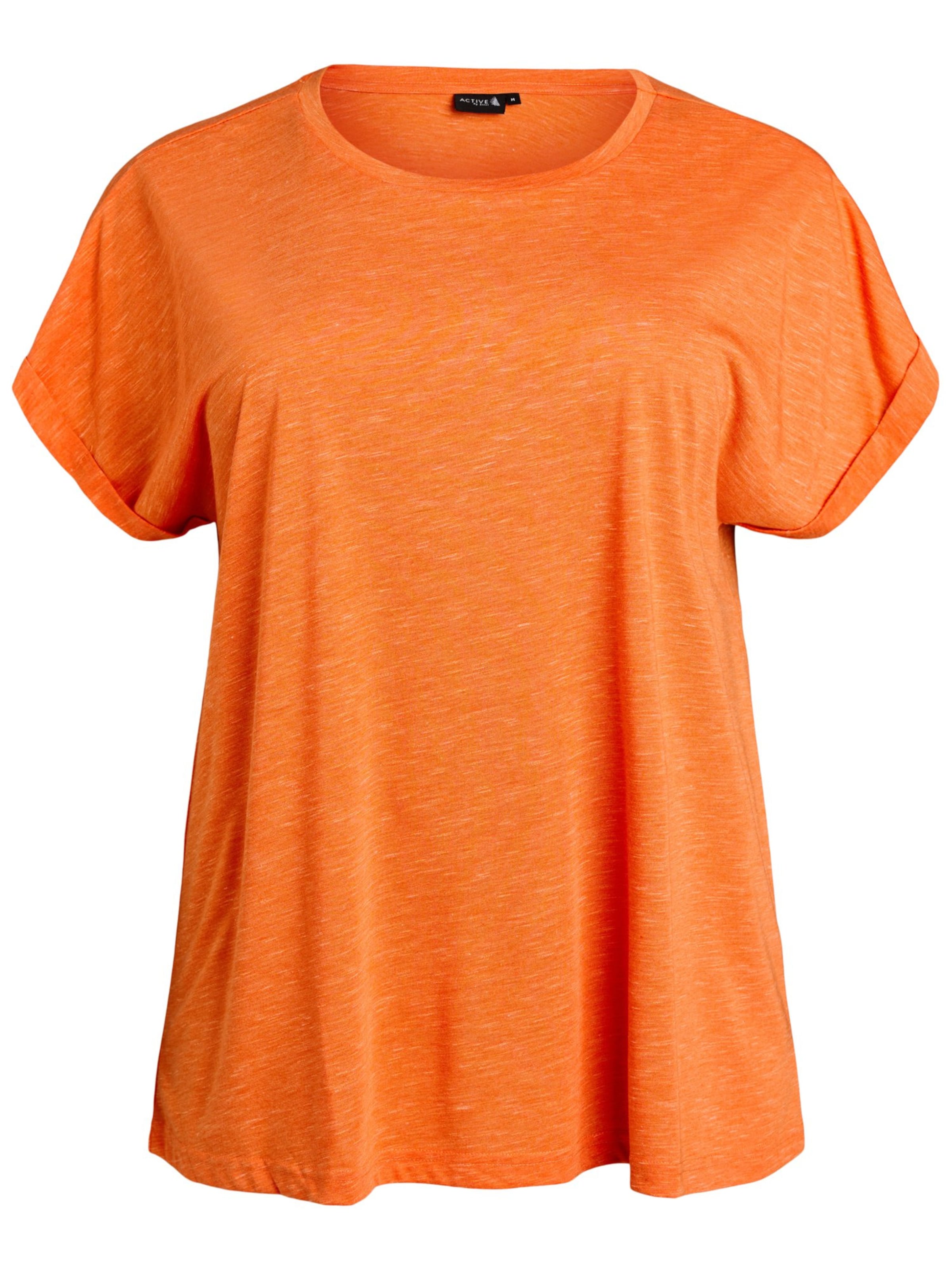 Maglietta 'Abex' di Active by Zizzi in arancione: frontale