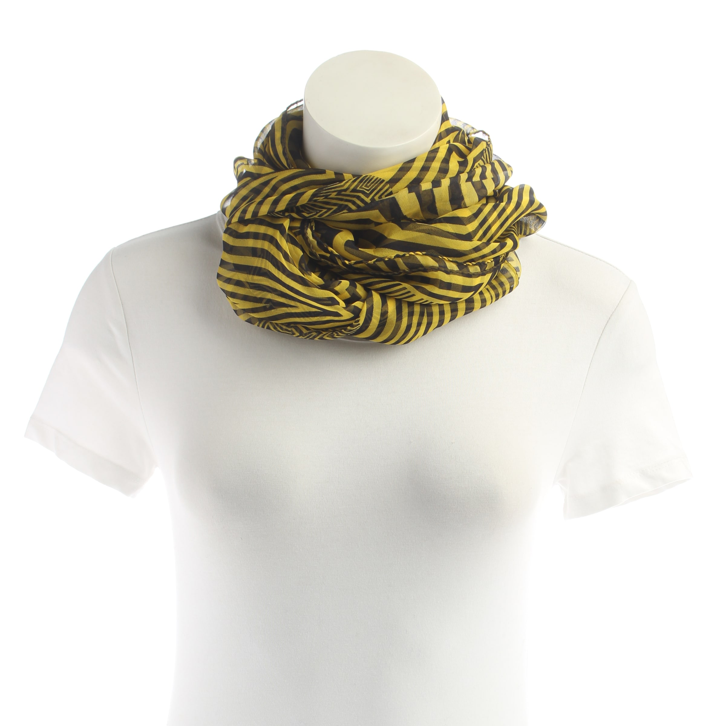 Alexander McQueen Scarf & Wrap in One size in Yellow: front