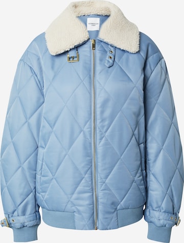 Hoermanseder x About You Between-Season Jacket 'Lucia' in Blue: front